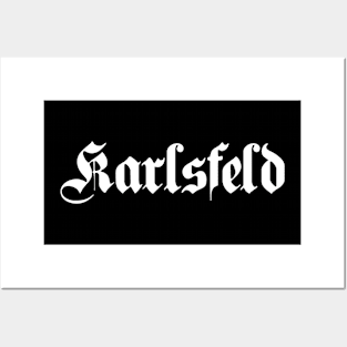 Karlsfeld written with gothic font Posters and Art